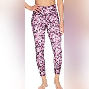 NWT Gaiam Women's Om High Rise 7/8 Pocket Leggings,Argyle Purple. XS